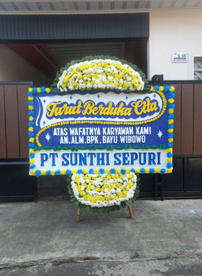 Papan Bunga Duka di Pegandikan